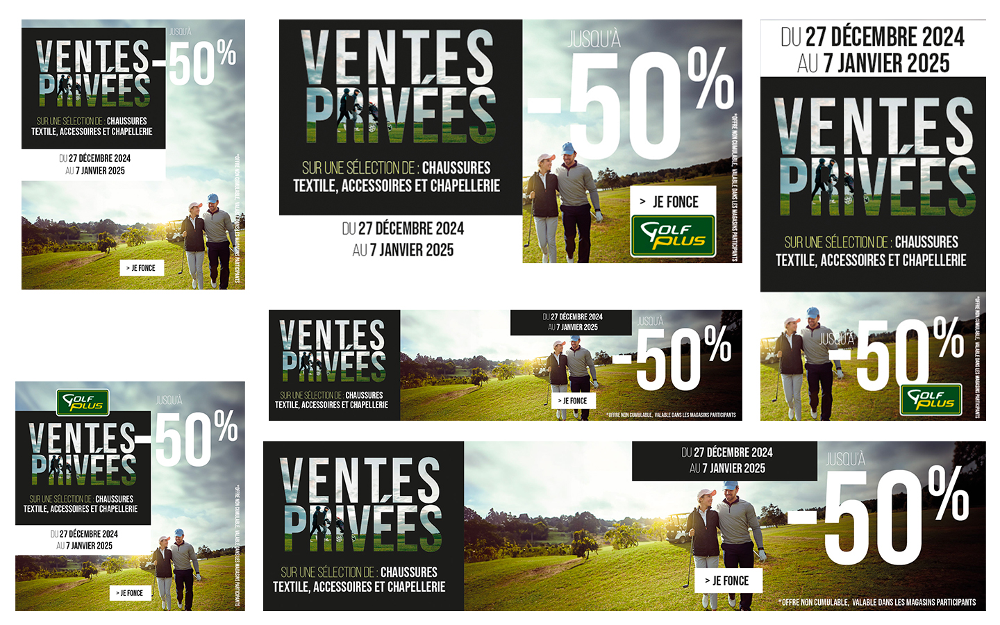 Operation commercial ventes privees WEB, opération commerciale Golf Plus par Florent Andarelli
